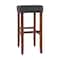 Alaterre Furniture Madison Backless Bar Height Stool True Walnut Finish with Black PU AVMA2270 - alternate 9